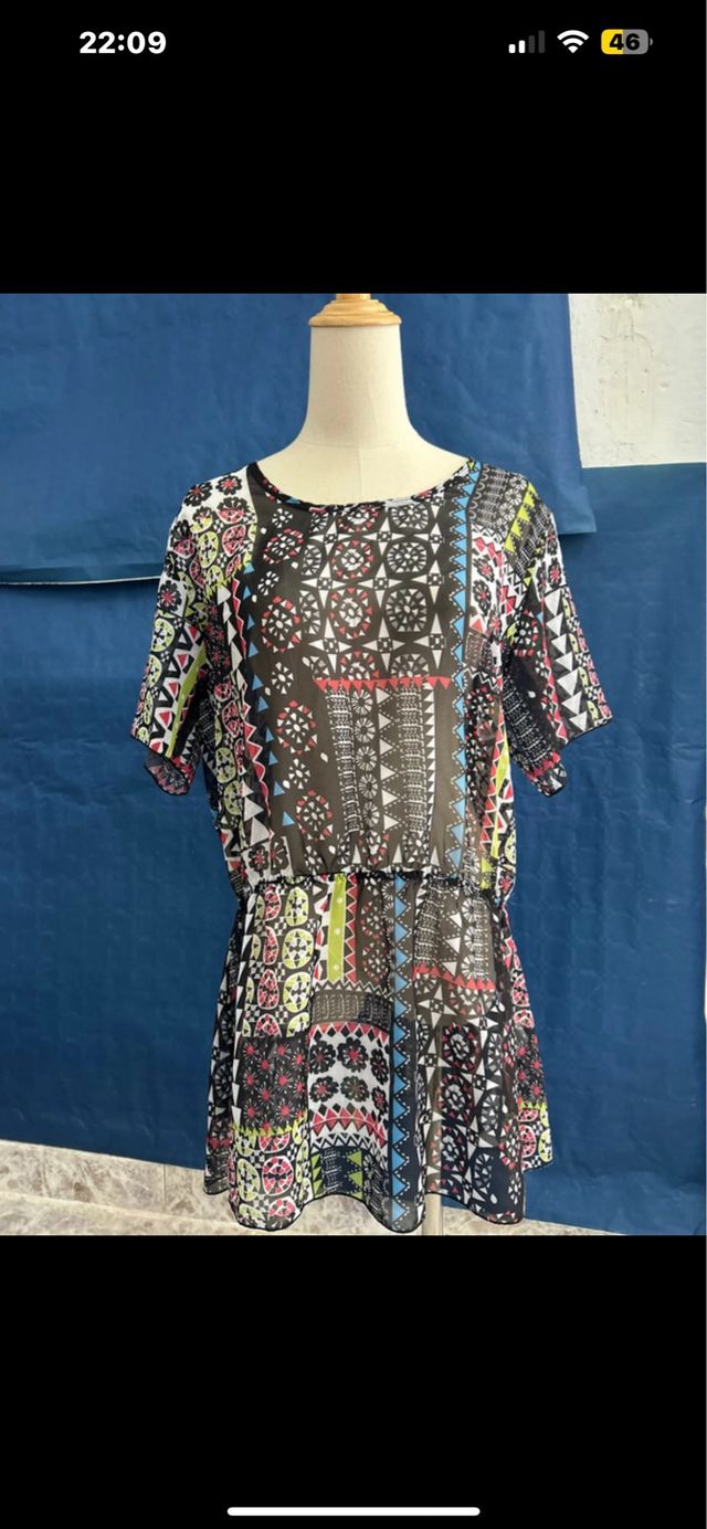 Vestido transparente playa - Talla M