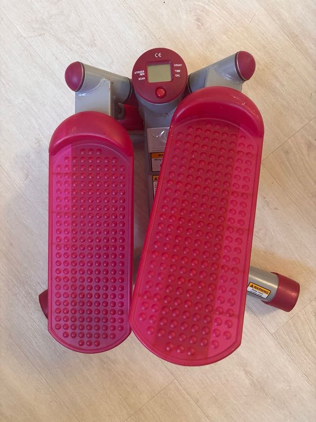 Mini stepper ejercicio rosa