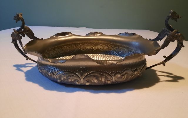 Centrotavola, portagrissini peltro