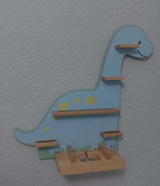 Estantería infantil dinosaurio azul