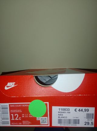 Zapatillas Nike blancas niña 12C