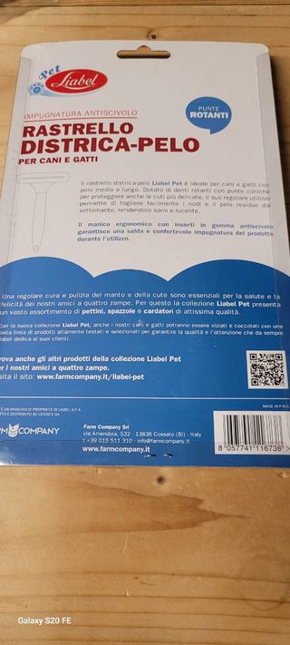 Rastrello districapelo per cani e gatti