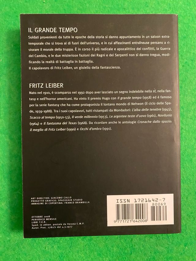 Fantascienza Urania Il grande tempo Fritz Leiber