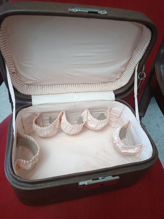 Maletín neceser vintage LOEWE marrón