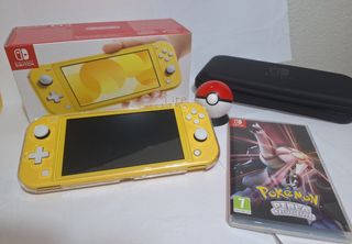 Nintendo Switch Lite amarilla + Pokémon Perla + PB