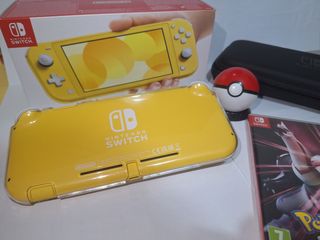Nintendo Switch Lite amarilla + Pokémon Perla + PB