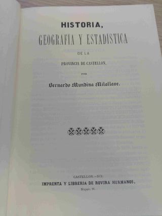 Historia, geografía y estadística de la provincia