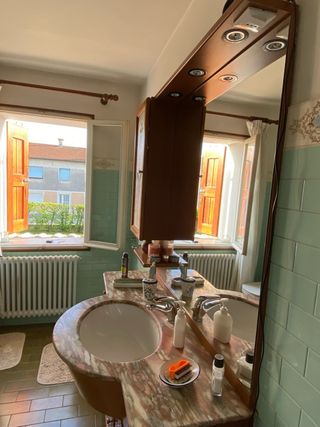 Mobili bagno in legno - marmo