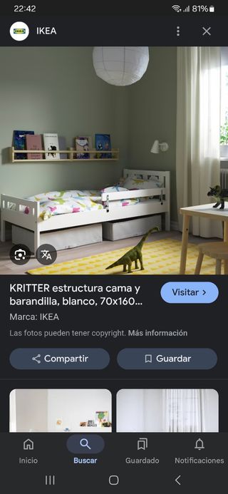 Cama infantil ikea blanco