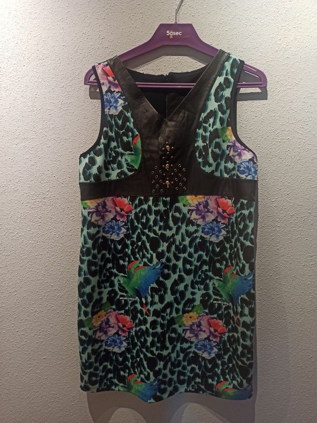 Conjunto de chaqueta y Vestido estampado leopardo