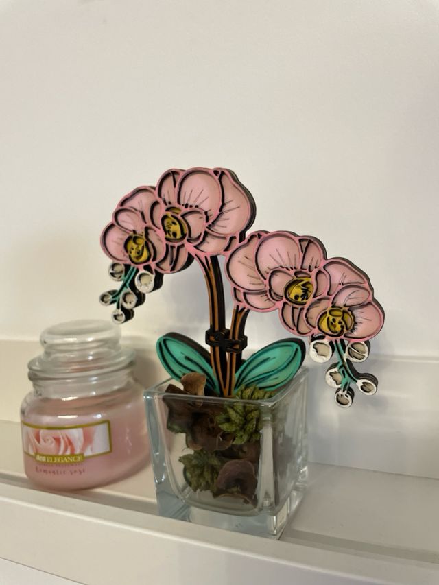 fiori di Orchidee in Legno