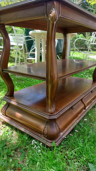 Mesa auxiliar madera maciza 
