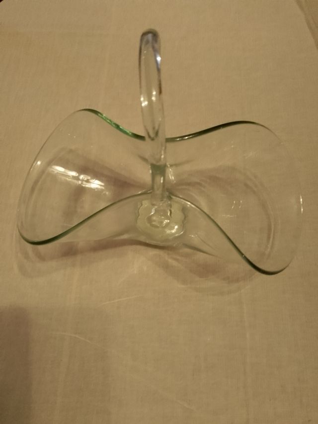 Cesta cristal transparente