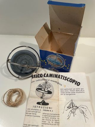 gioco didattico Caminatiscopio vintage giroscopio