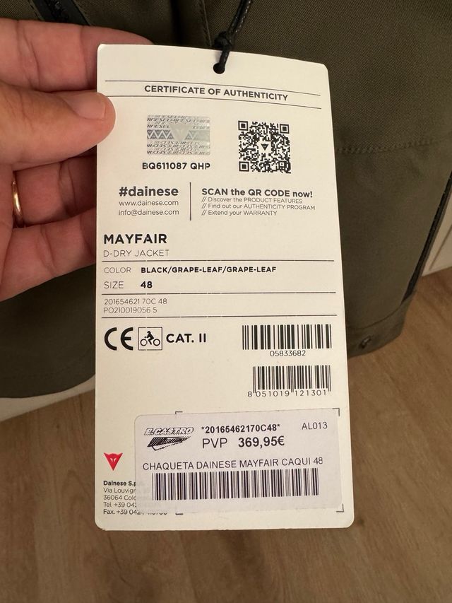 Chaqueta Dainese moto: ¡Nueva!