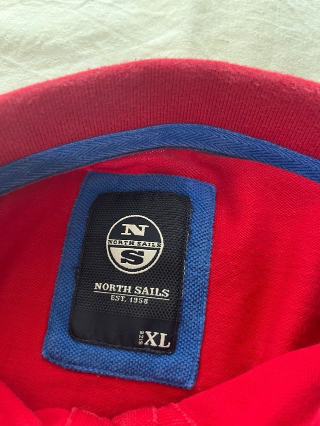 Polo North Sails XL uomo rosso