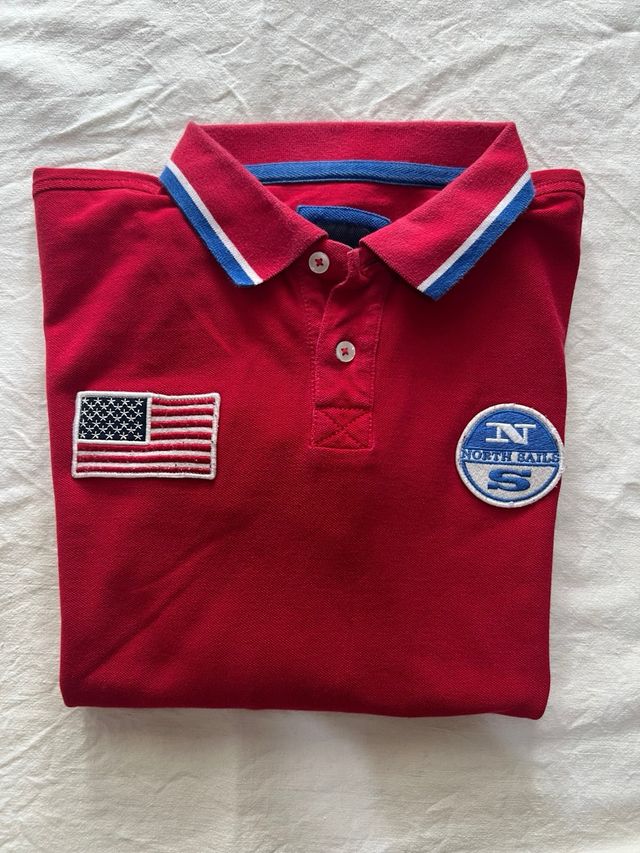 Polo North Sails XL uomo rosso