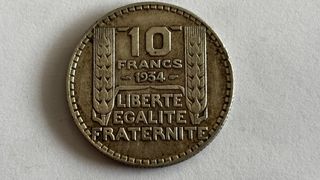 Moneda 10 Francos Franceses 1934