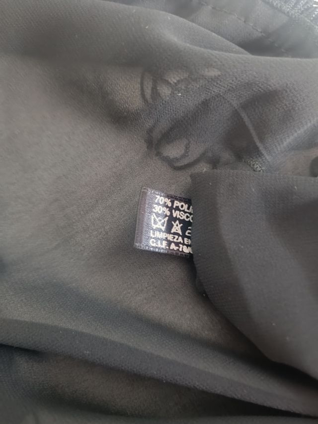 Chal negro Narita con flecos