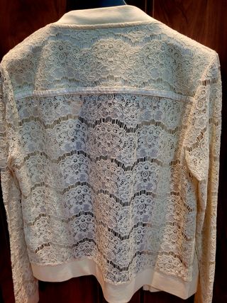 Cazadora encaje beige SuiteBlanco - Talla L
