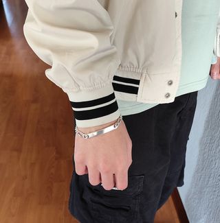 Pulsera de plata maciza. Nueva