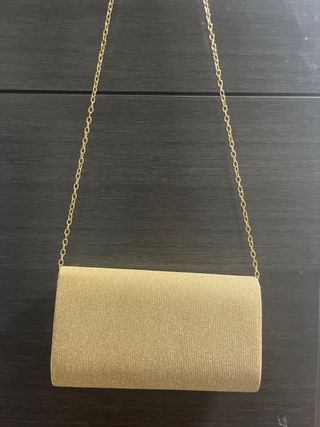 Bolso dorado fiesta