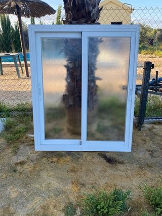 Ventana corredera aluminio blanco