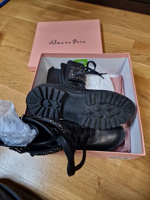 Botas Alma en Pena negras militares