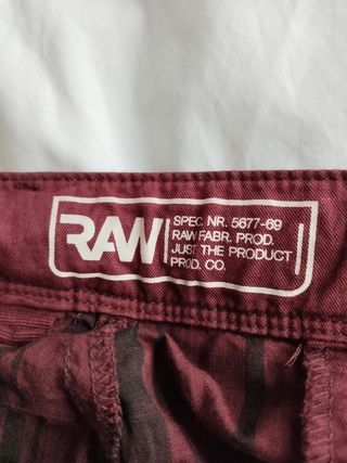 Pantalón bombacho G-Star granate. 