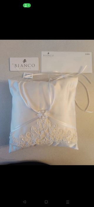 Cuscino portafedi Bianco Evento