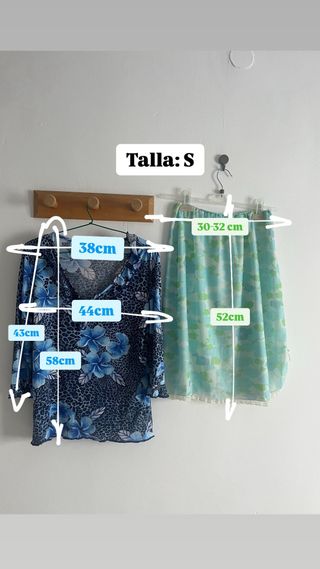 Conjunto falda y blusa estampado