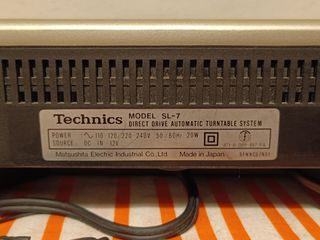 Tocadiscos Tangencial Technics SL-7 Direct Drive
