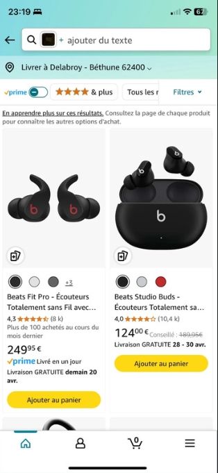 Beats Fit Pro Auriculares Inalámbricos -  Negro