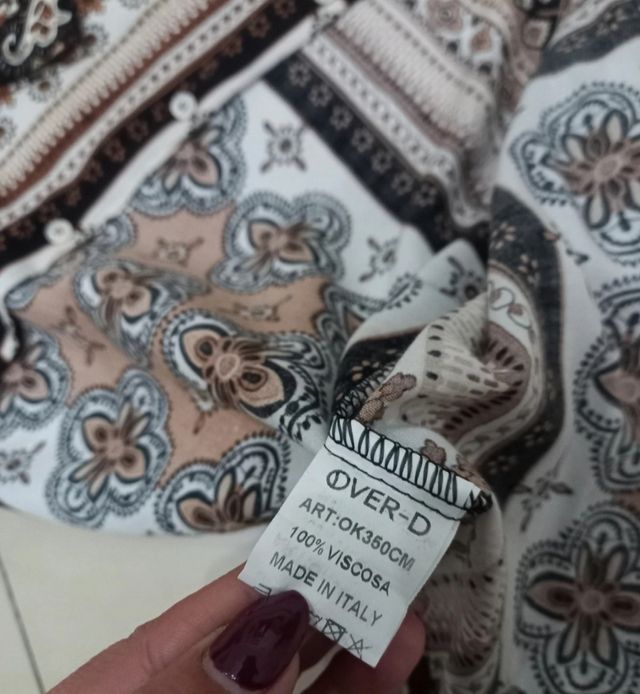 Camicia fantasia ragazzo viscosa