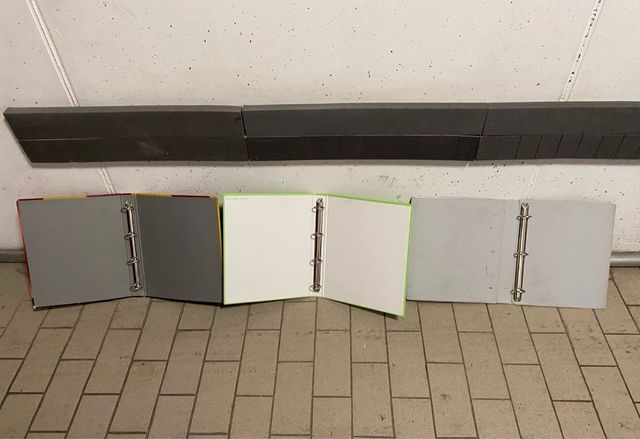 3 raccoglitori ad anelli colorati