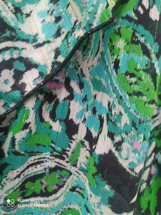 Vestido Zara estampado verde