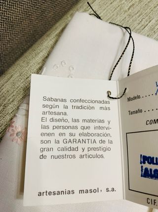 Sábanas bordadas - Algodón rosa y blanco