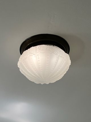 Aplique techo cristal. Antiguo 27 cm diametro