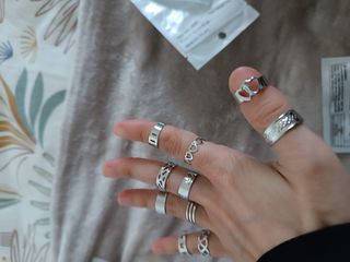 Juego anillos ajustables