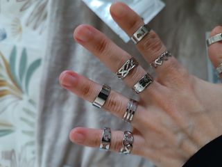 Juego anillos ajustables