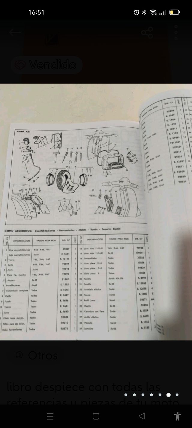 manual despiece vespa 50 75 y super