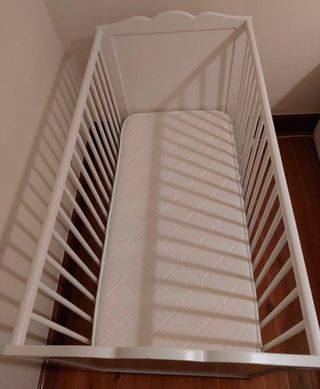 Cuna bebé 70x120 cm blanca