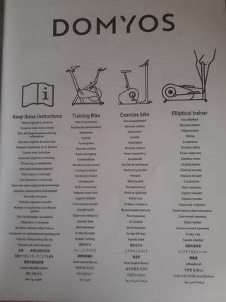 Bicicleta estática Domyos EB900