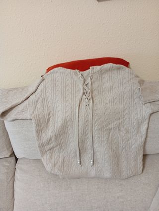 Jersey beige de punto