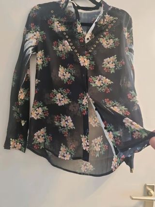 Camisa fluida estampada