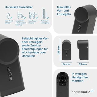 Accionamiento de cerradura de puerta Homematic IP