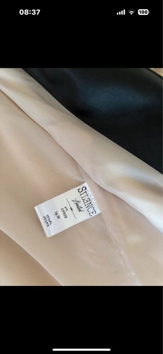 Cappotto beige e nero tg M/L