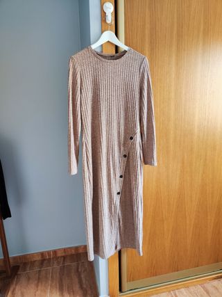 Vestido SHEIN beige - Talla XL
