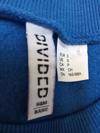 Sudaderas H&M talla S y Stradivarius