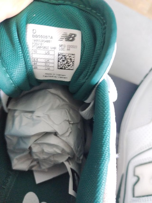 Zapatillas New Balance 550 Talla 44 Nuevas!!